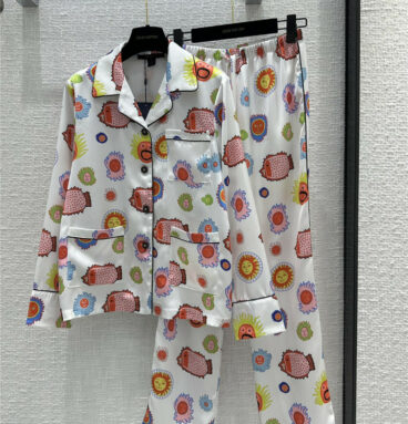 louis vuitton LV Yayoi Kusama joint series pajama style suit