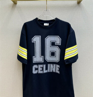 celine summer joint limited color matching T-shirt