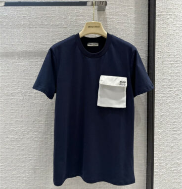 miumiu nylon pocket T-shirt