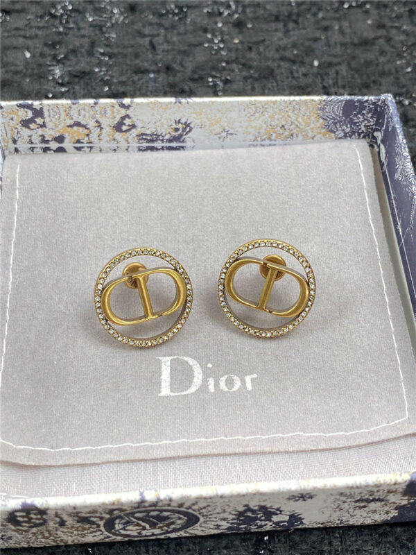 dior stud earrings