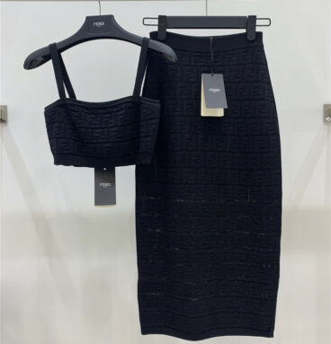 fendi openwork knit dress