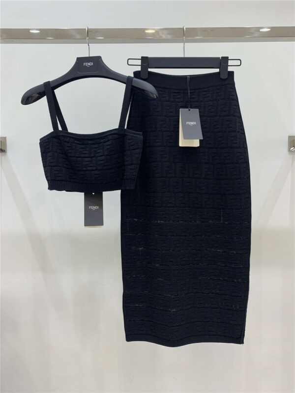 fendi openwork knit dress