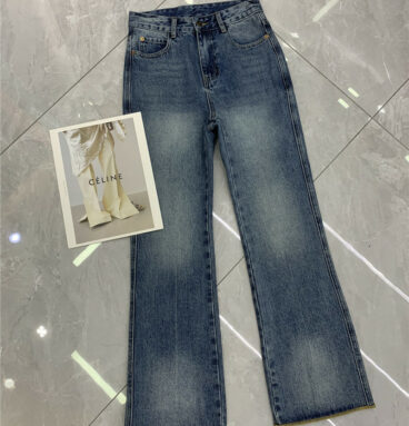 gucci gradient flared jeans