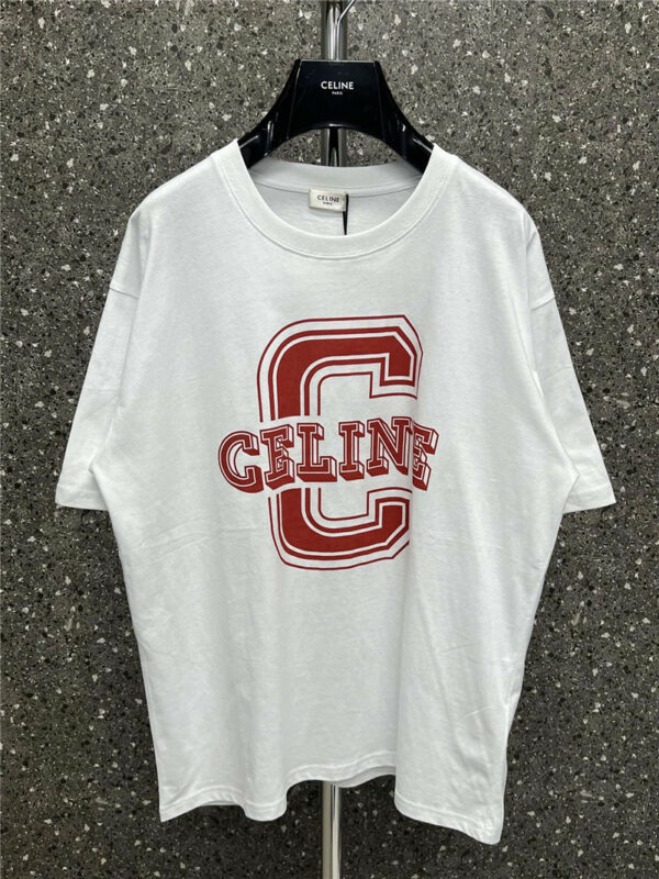 celine front print large C short sleeves