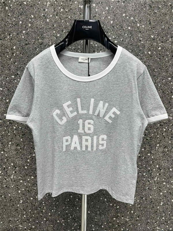 celine front embroidery 16 short sleeves