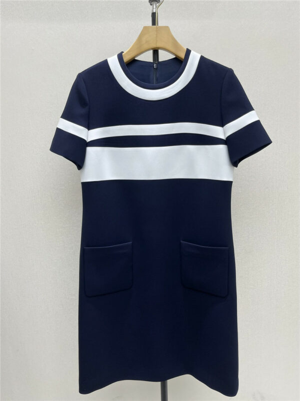 gucci age-reducing tone blue and white mosaic dress