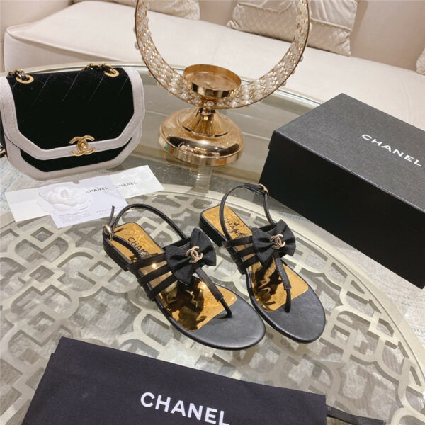 Chanel new bow series sandals
