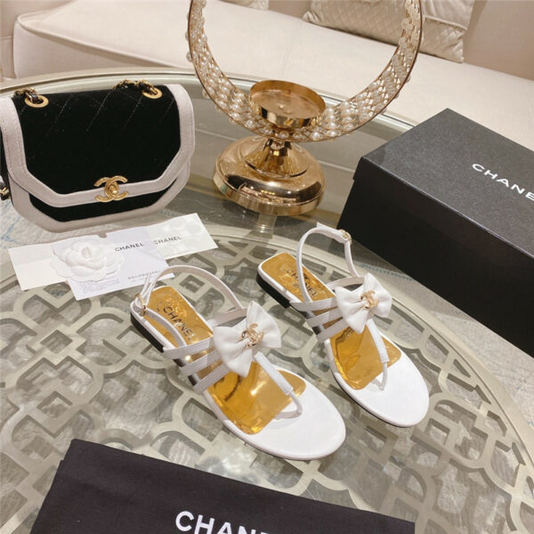 Chanel new bow series sandals