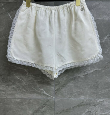 chanel lace shorts