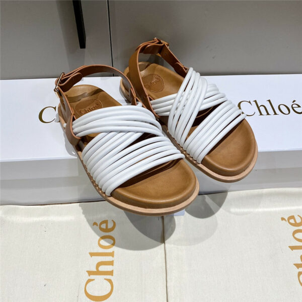 Chloe Cross Strap Roman Sandals