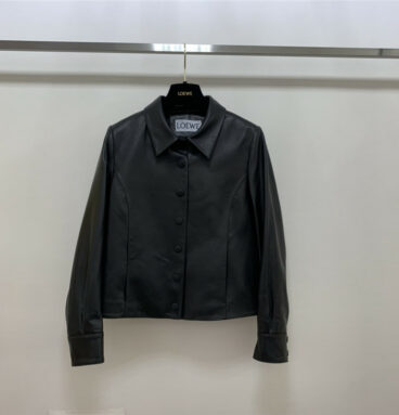 loewe simple atmosphere leather jacket