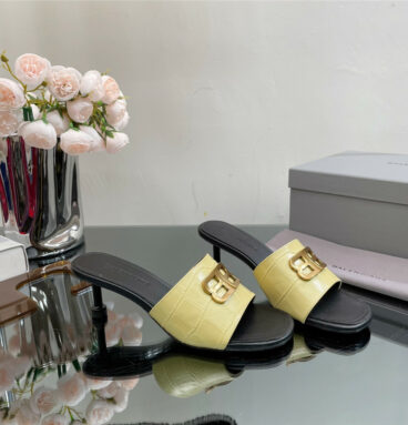 Balenciaga double B buckle stiletto sandals