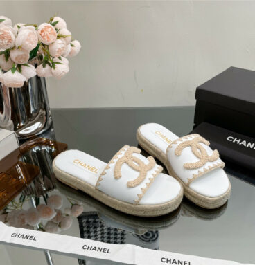 Chanel counter catwalk platform slippers