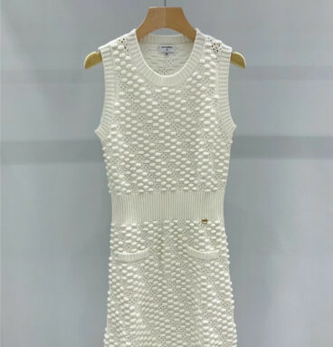 Chanel Embossed Hollow Dress