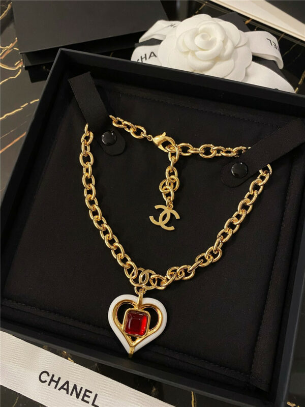 Chanel Ruby Embellished Necklace
