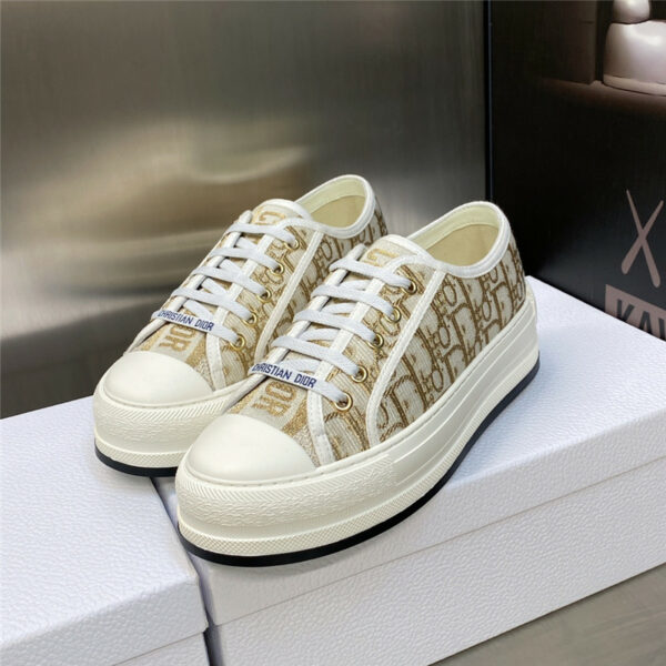 dior couple style thick bottom strap low top casual shoes