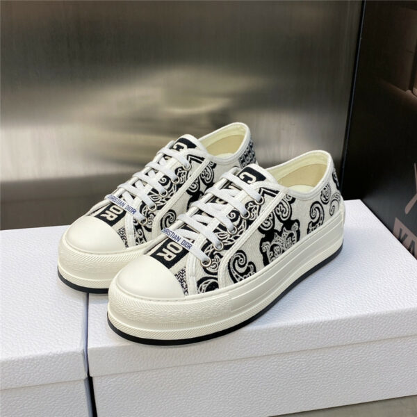 dior couple style thick bottom strap low top casual shoes