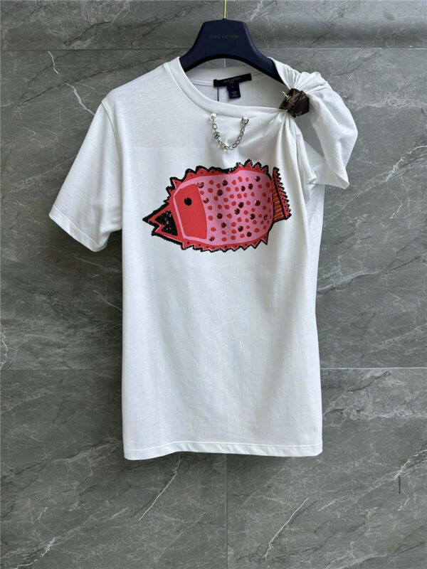 louis vuitton LV tropical fish pattern T-shirt