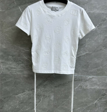 chanel embroidered T-shirt