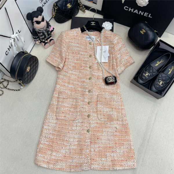Chanel new woven short sleeve dress