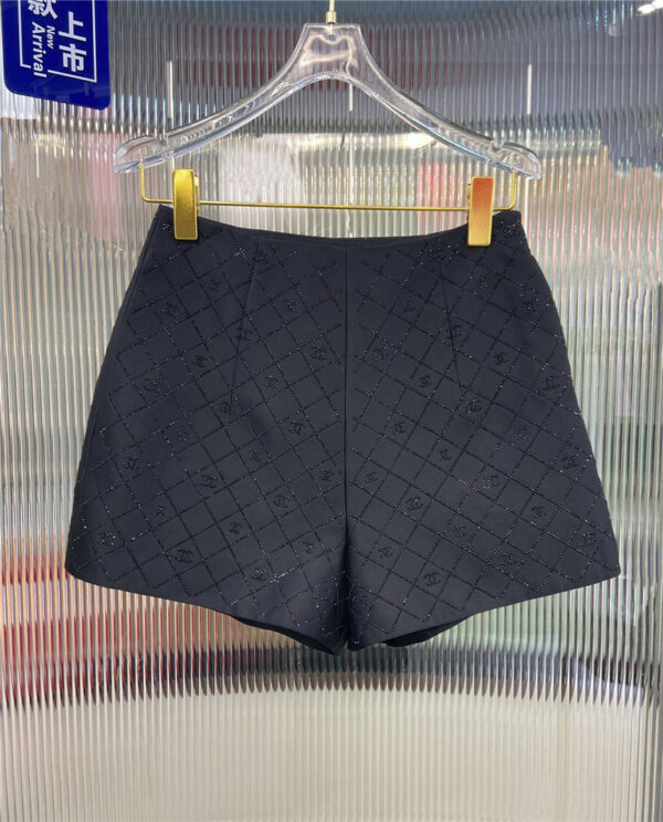 Chanel double C logo hot diamond decorative shorts