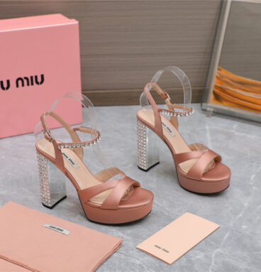 miumiu high-heeled chunky-heeled sandals
