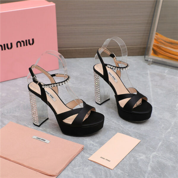 miumiu high-heeled chunky-heeled sandals