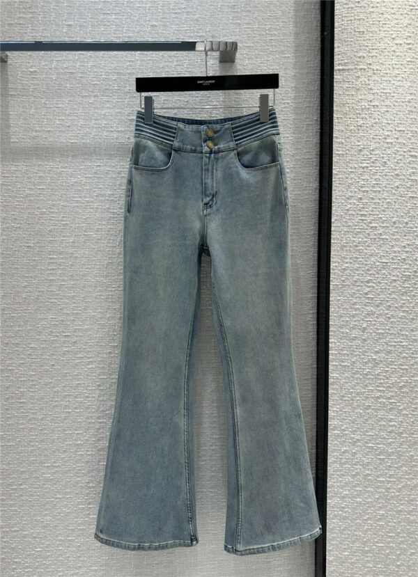 YSL mid-high bootcut jeans