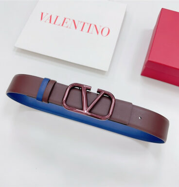 valentino new double-sided top layer cowhide belt