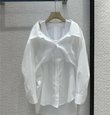 alexander wang spring summer new fake two-piece vest shirt