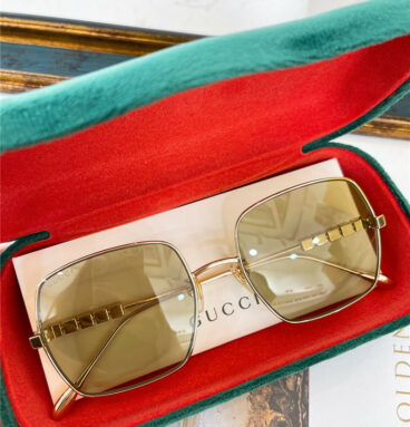 gucci new retro metal frame sunglasses
