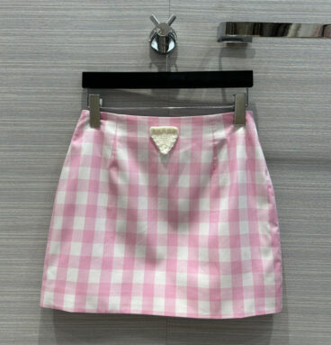 Prada VICHY Vichy girl skirt
