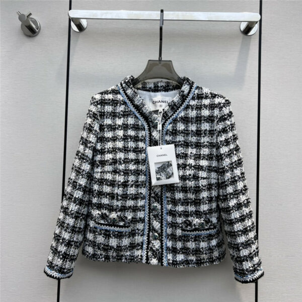 Chanel V-neck tweed jacket
