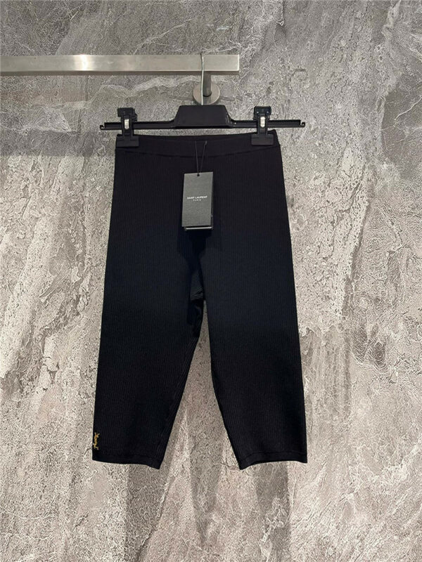 YSL knitted cycling pants