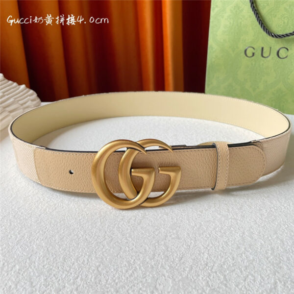 gucci belt with double G logo buckle