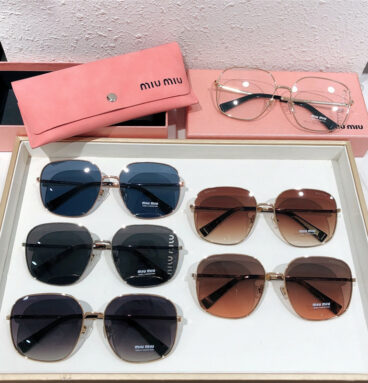 miumiu's new sunglasses with hollow lens design