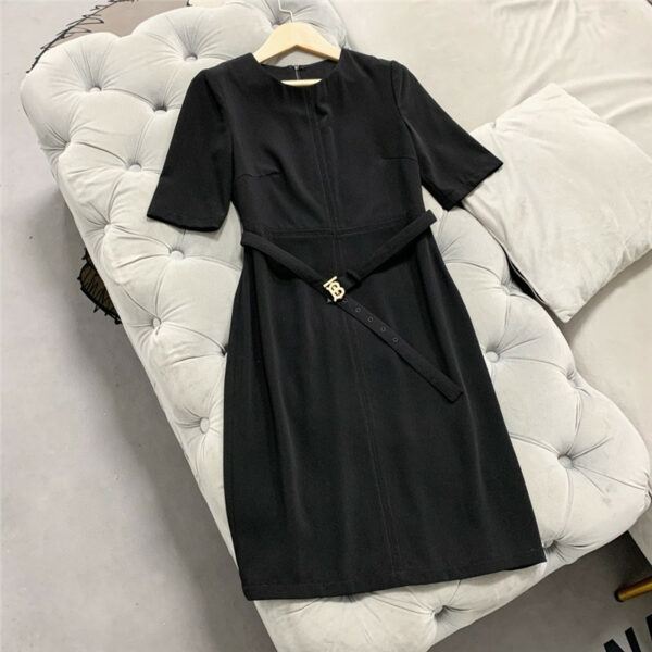 Burberry Belted Little Black Dress