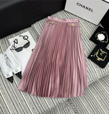 chanel press fold skirt