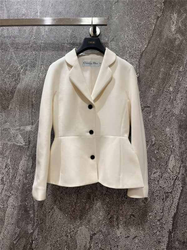 Dior heavy silk wool suit jacket