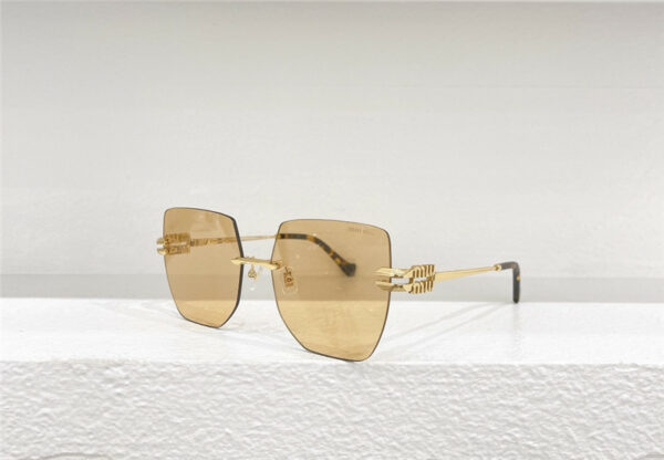 miumiu gorgeous frameless metal sunglasses