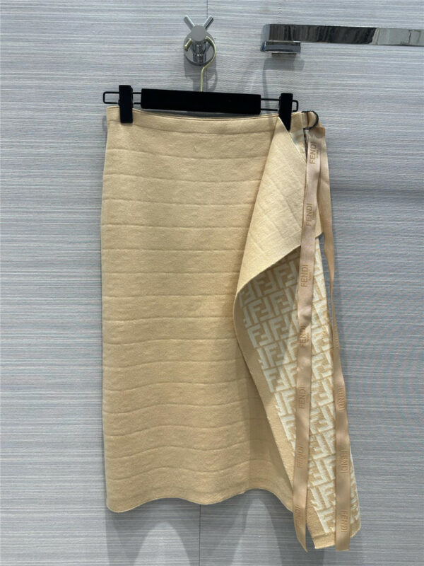 fendi classic FF irregular skirt