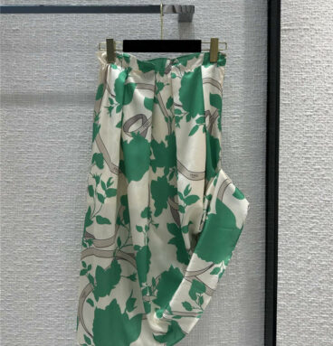 fendi printed long skirt