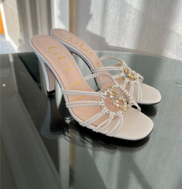 gucci new crystal embellished sandals and slippers