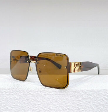 MIUMIU luxury frameless square sunglasses