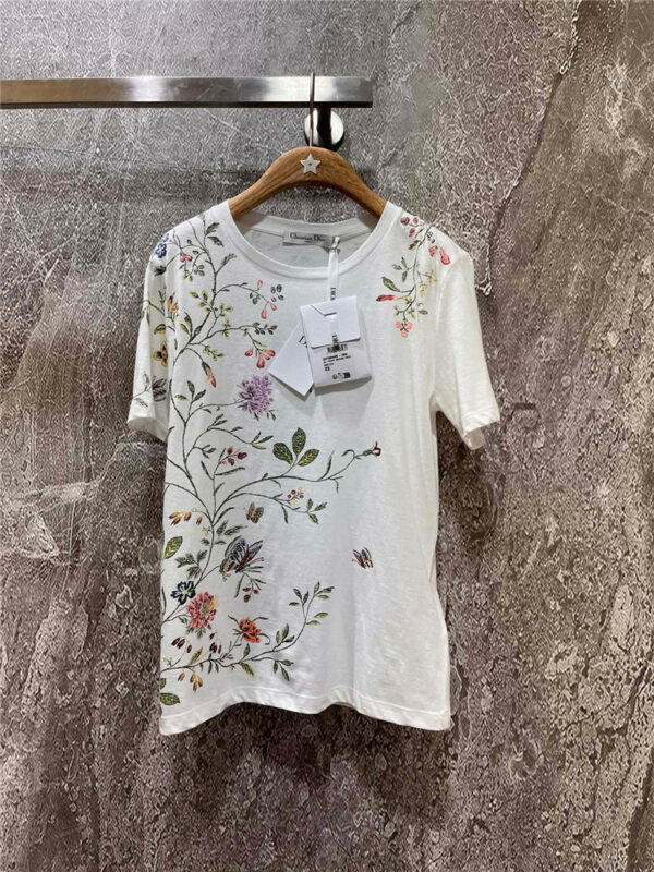 Dior pastoral flower T-shirt