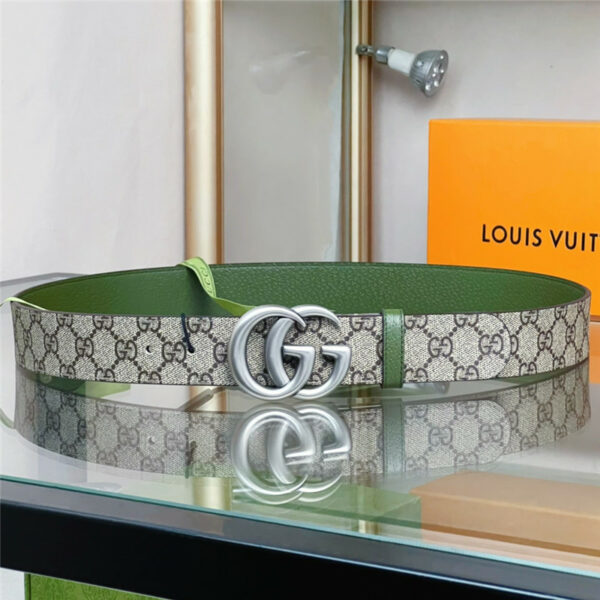 gucci reversible belt with double G buckle