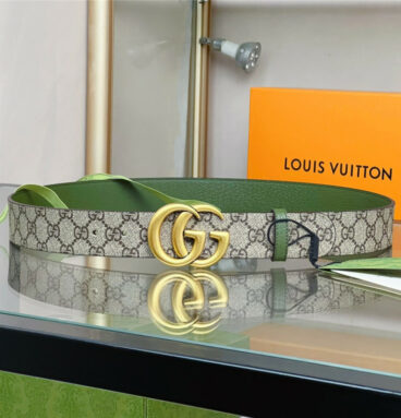 gucci reversible belt with double G buckle