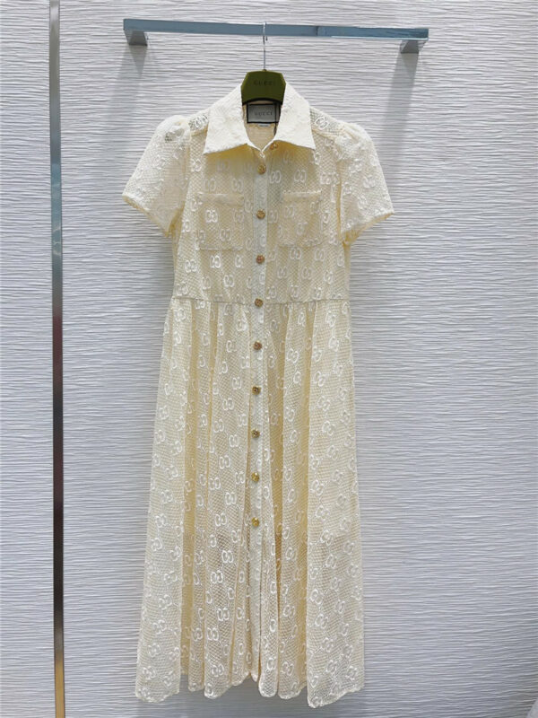 gucci spring summer ivory lace girl dress