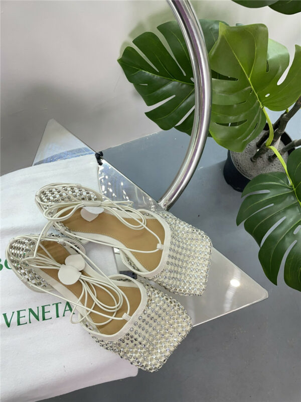 Bottega Veneta New Mesh Diamond Roman Series Sandals