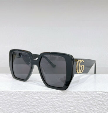 GUCCI explosion mirror legs double "G" big logo sunglasses